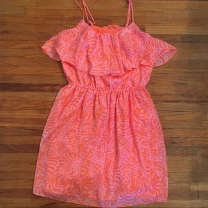 Lilly Pulitzer for Target Orange Flounce Dress - L